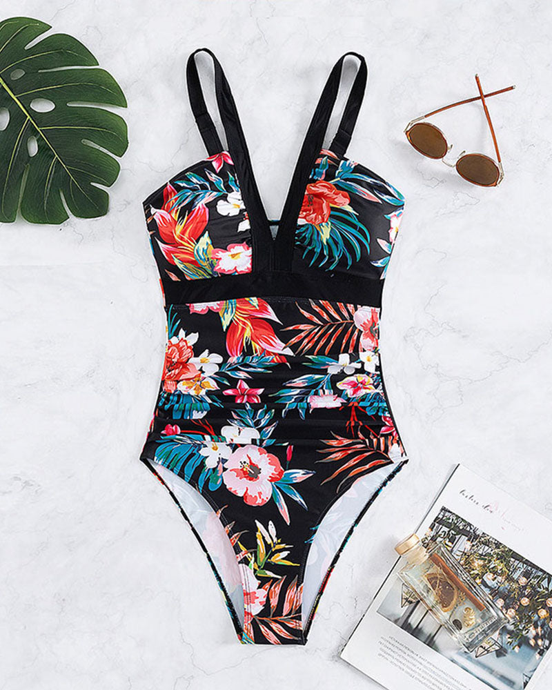 Elora - Traje de Baño Chic Estampado Floral
