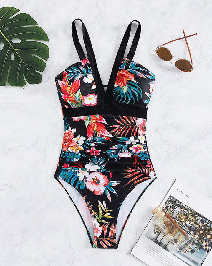 Elora - Traje de Baño Chic Estampado Floral