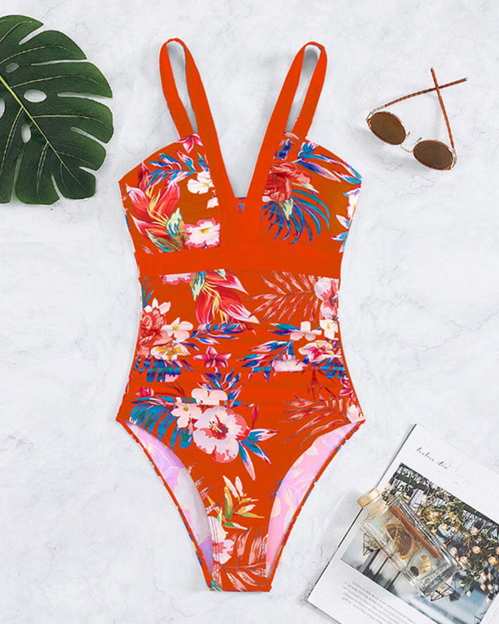 Elora - Traje de Baño Chic Estampado Floral