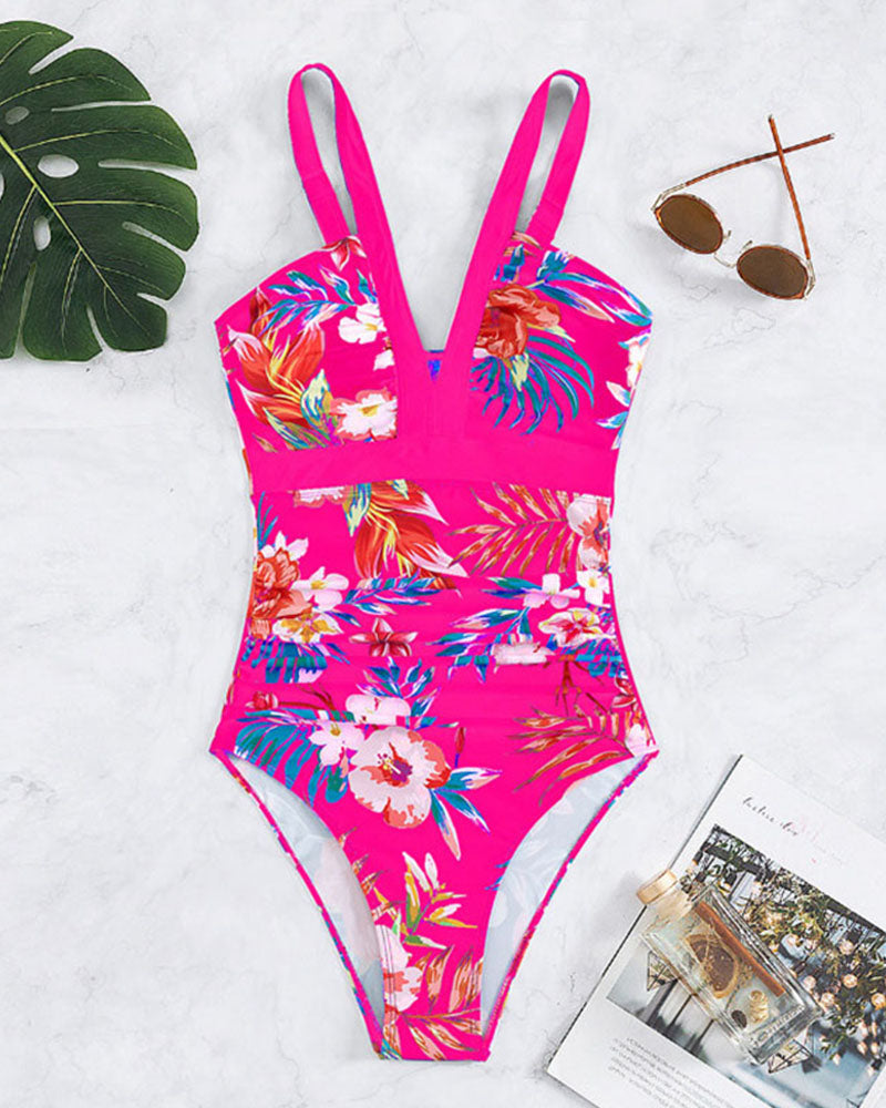 Elora - Traje de Baño Chic Estampado Floral