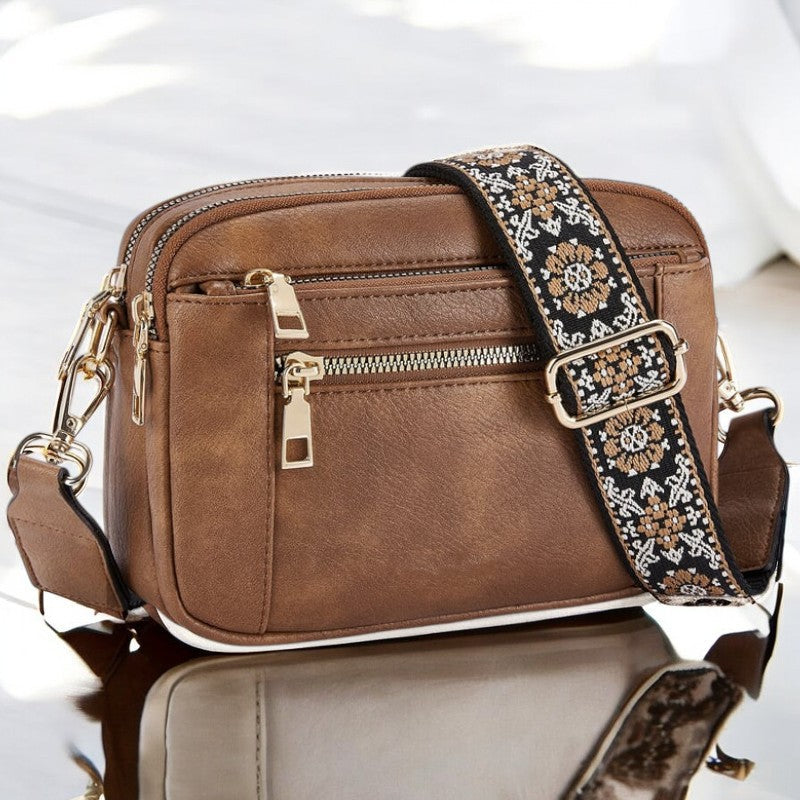 Bolso de Hombro de Cuero Refinado