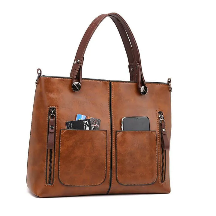 Bolso de Hombro de Cuero Maelis