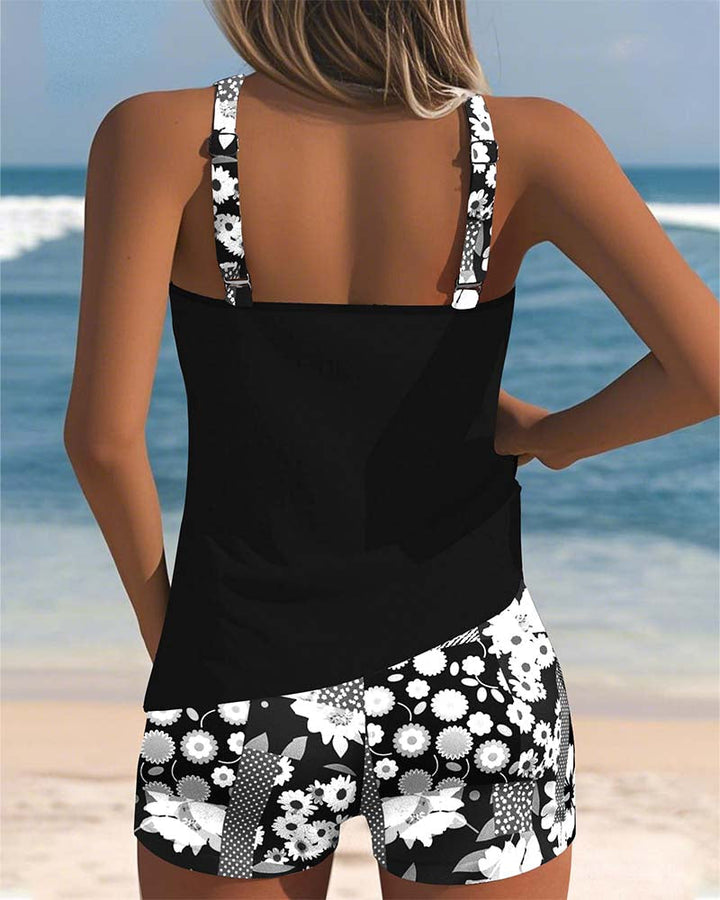 Colette - Traje de Baño de Dos Piezas Estampado Floral
