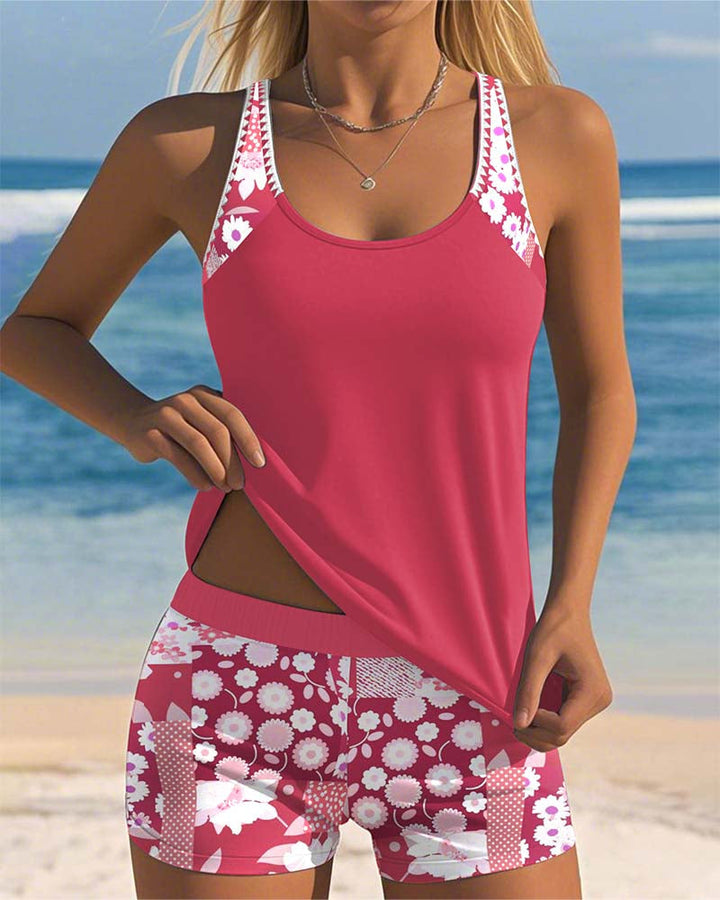 Colette - Traje de Baño de Dos Piezas Estampado Floral