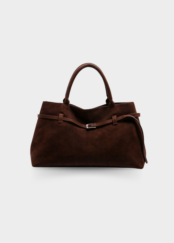 Bolso de Gamuza Celeste