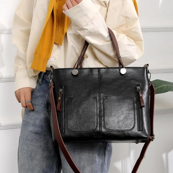 Bolso de Hombro de Cuero Maelis