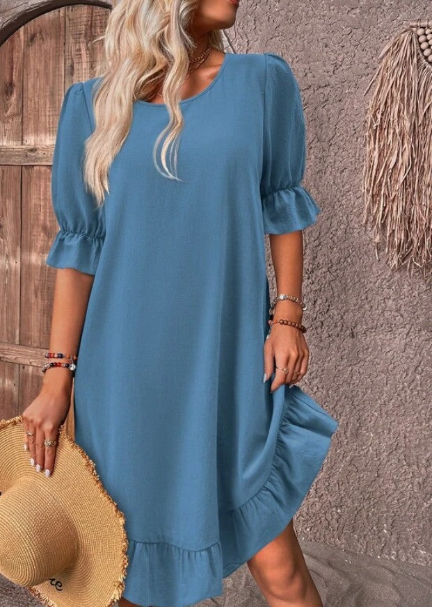 Alison - Vestido Elegante con Cuello en V