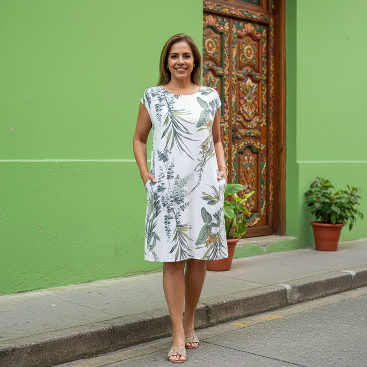 Sunniva - Vestido Encantador con Rayas