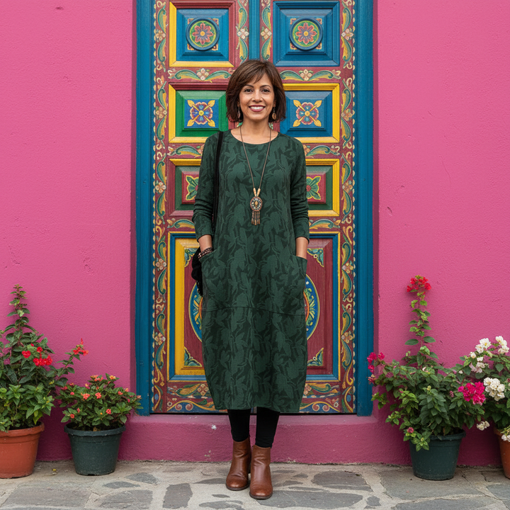 Dina - Vestido Elegante con Mangas