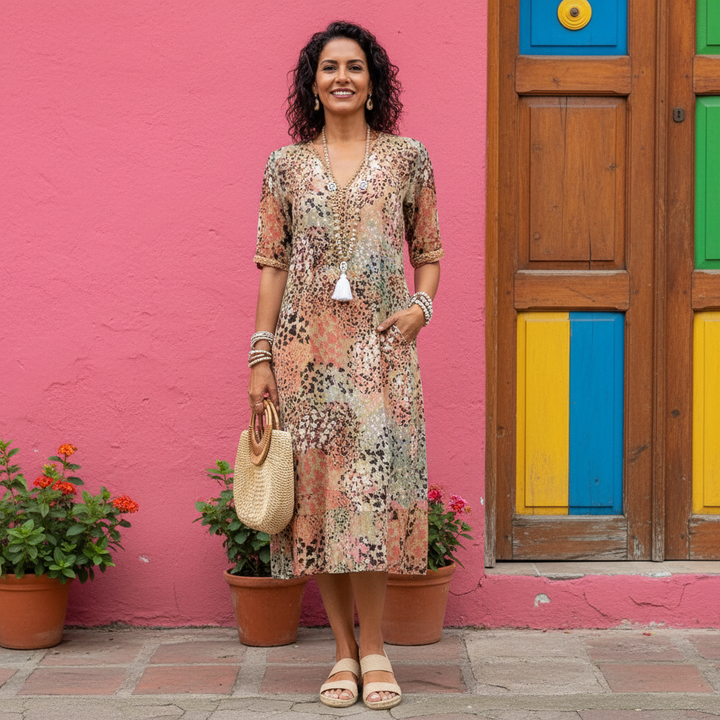 Jessica - Vestido Midi Sin Esfuerzo