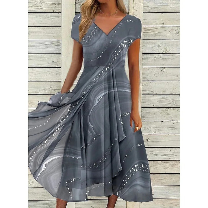 Nala - Vestido Midi Elegante con Cuello en V
